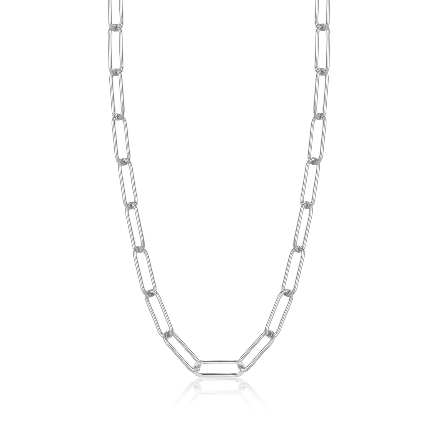  Link Up - Schakelcolliers - Zilver / Gerodineerd - 46-50 cm